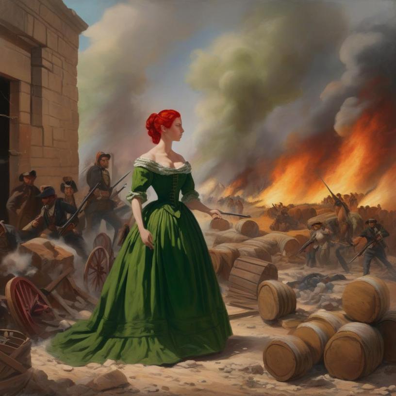 Dora at the Alamo taking a stand for freedom.