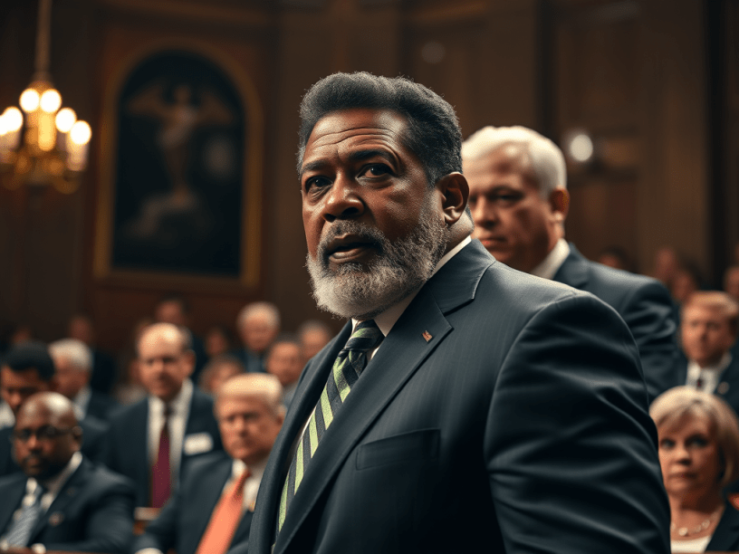 Al Green Facing Down President Trump.