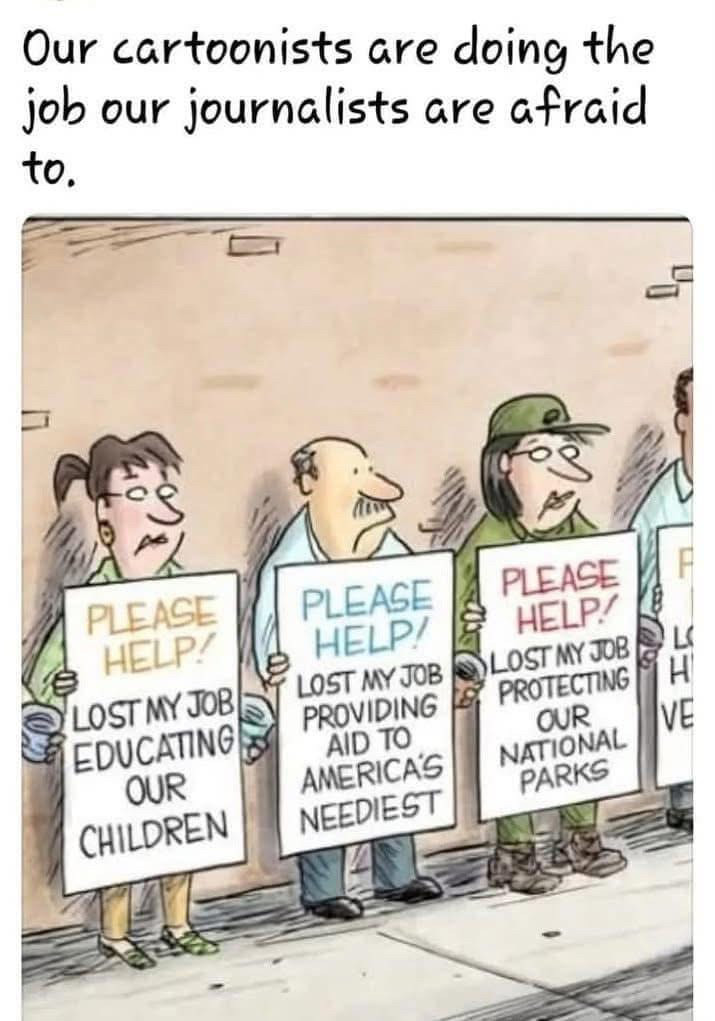 Government working begging on the street.