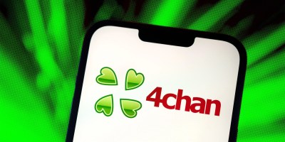 4Chan Logo on Cell Phone